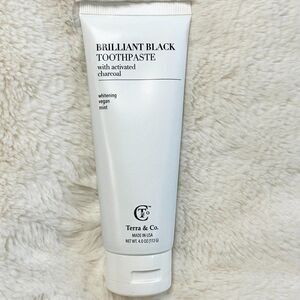🔮 5/$25 Terra & Co. Brilliant Black Whitening‎ Toothpaste W/ Activated Charcoal